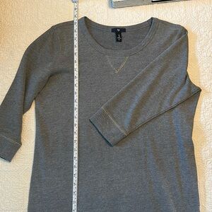 Gray sweatshirt dress